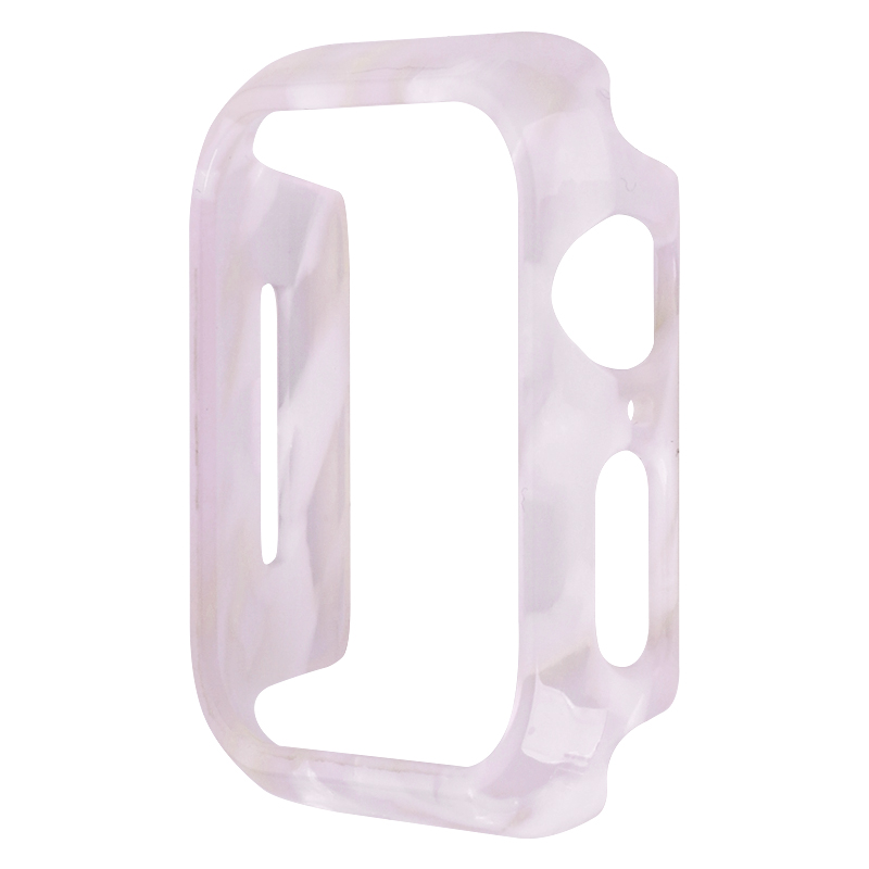

Für Die Apple Watch Series 7 / 8 41 mm Gehäuseabdeckung Anti-kratzer-musternharz Watch Hülle - Pinke Blume, Apple Watch Series 7 41mm
