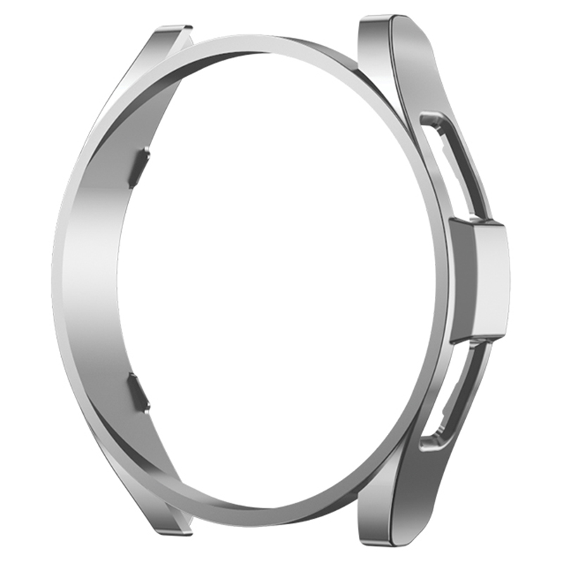 

Für Samsung Galaxy Watch6 44 mm Anti-kollision Matt Watch Case PC Hohlschützer Rahmen - Silber, Galaxy Watch6 44mm