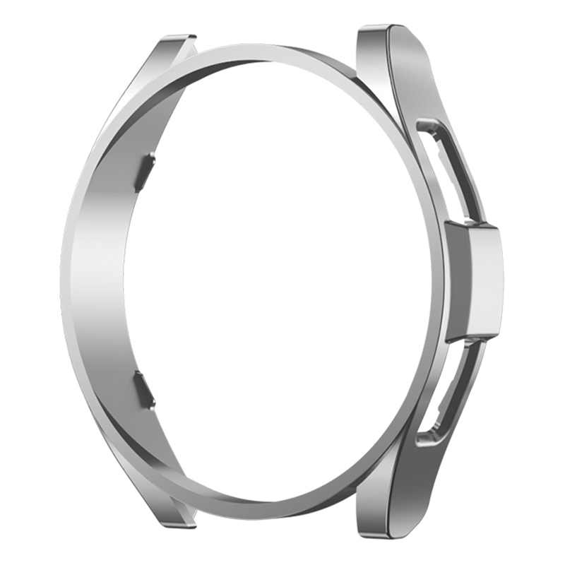 

Für Samsung Galaxy Watch6 40 mm Anti-kollision PC Hohl Schutzrahmen Matt Watch Hülle - Silber, Galaxy Watch6 40mm