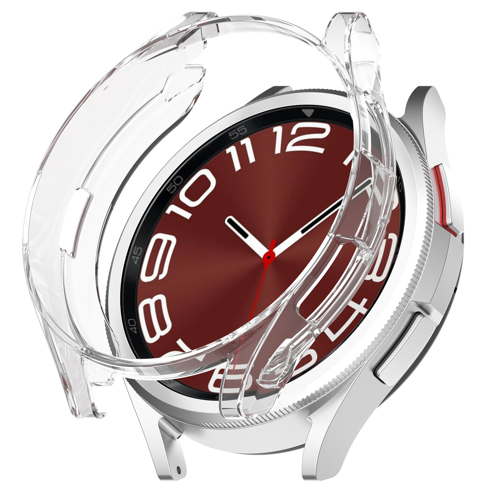 

Für Samsung Galaxy Watch6 Classic 43mm Anti-scratch TPU Hollow-out Watch Hülle Schutzschutz - Transparent, Galaxy Watch6 Classic 43mm
