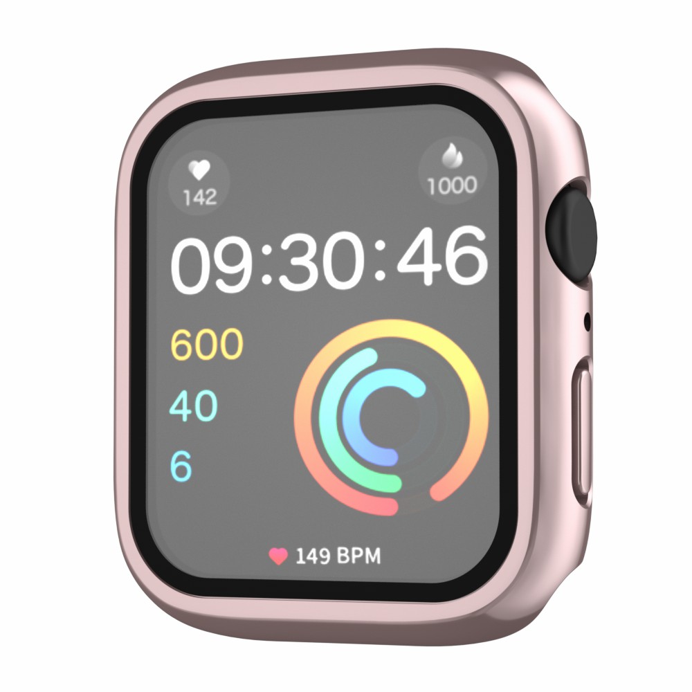 

Watch Case Für Apple Watch Series 4 / 5 / 6 / se / SE (2022) 44 Mm, IP68 Wasserdichtes Hard -pc -abdeckung Mit Temperamentvollem Glasfilm - Roségold, Apple Watch Series 4 44mm