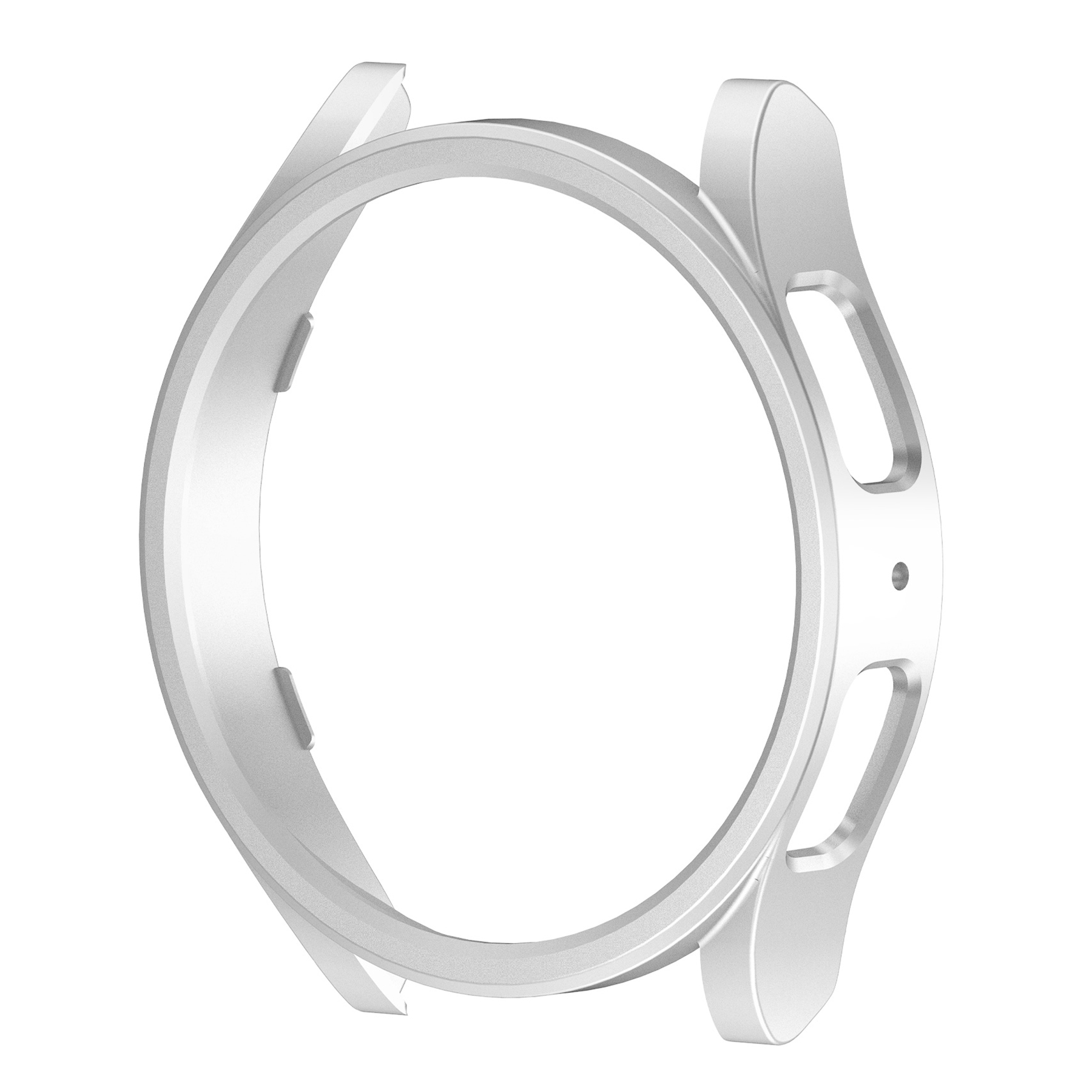 

Watch Cover Für Samsung Galaxy Watch6 40 Mm, Matte PC Protective Case Hohlrahmenschutzschutz - Silber, Galaxy Watch6 40mm