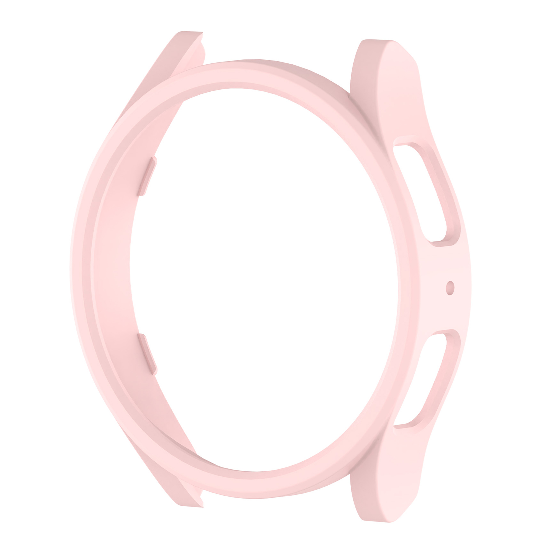 

Für Samsung Galaxy Watch6 44mm Hard PC Protective Case Hohl Frame Matte PC Watch Cover - Rosa, Galaxy Watch6 44mm