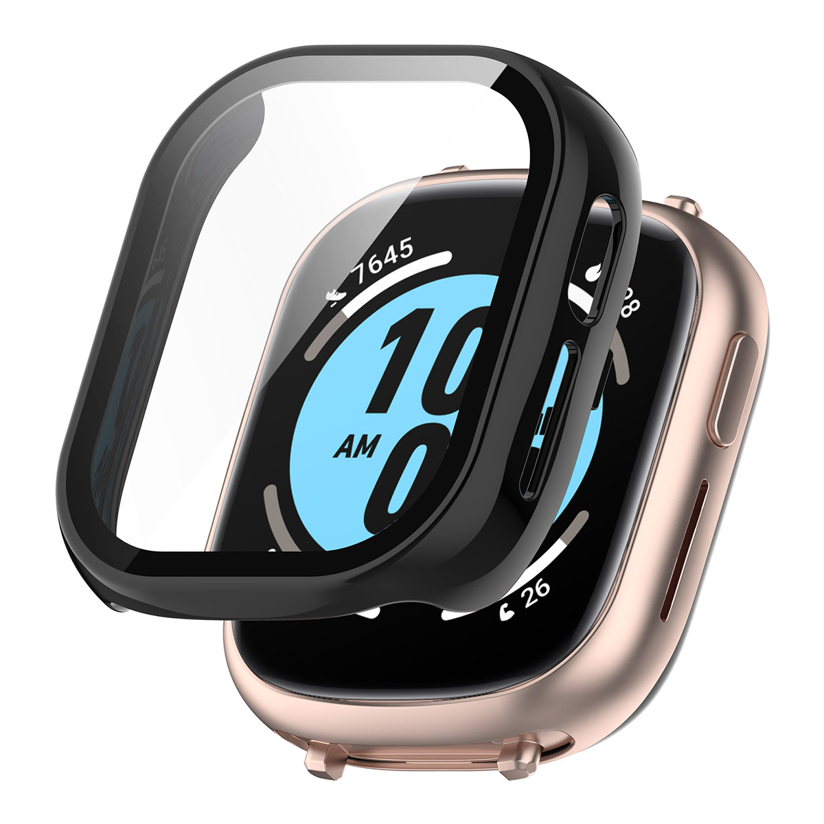 

Enkay Hut Prince For Honor Watch 4 Integrieren Sie Die Hard -pc -hülle Mit Temperamentvollem Glasschildschutzschutz - Schwarz, Honor Watch 4