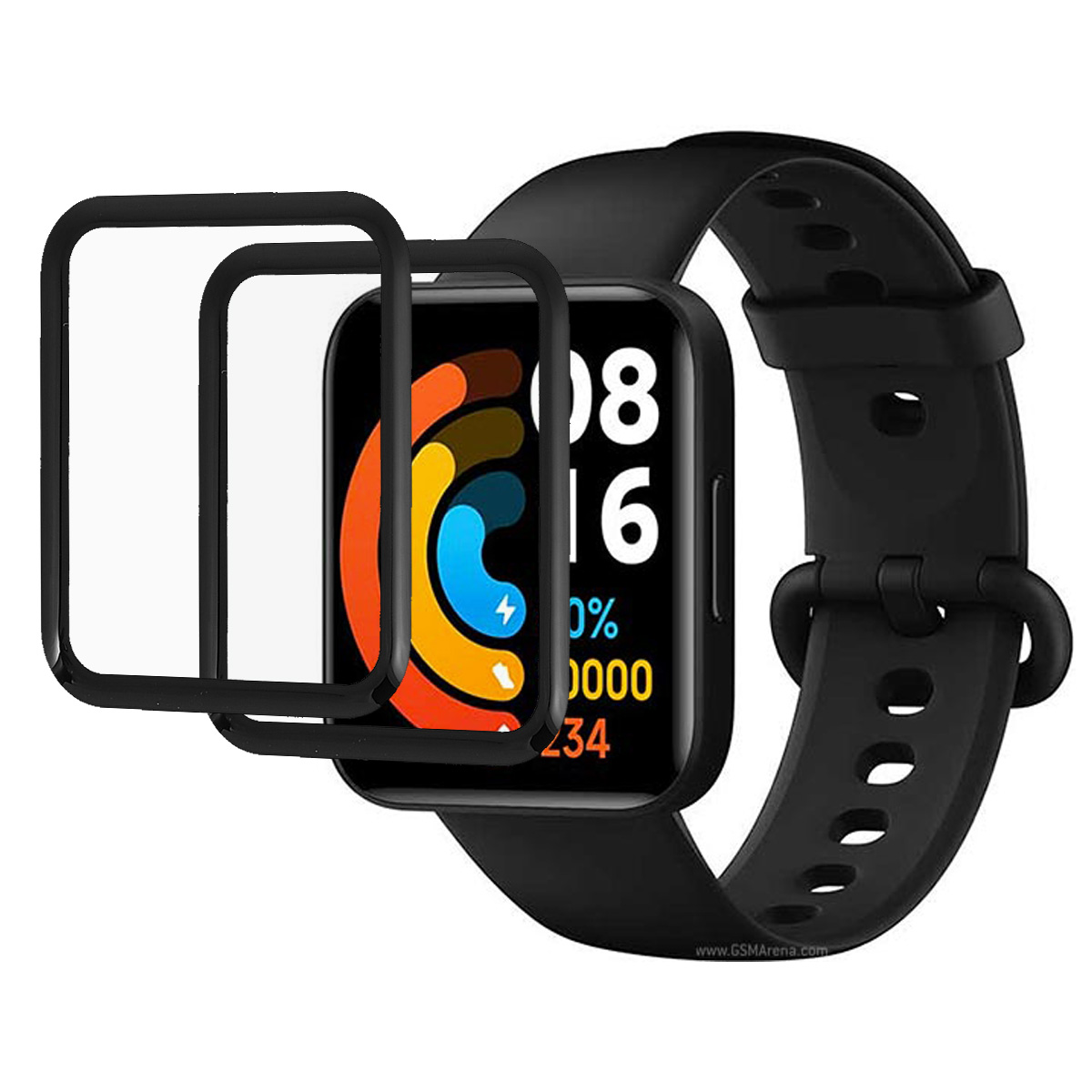 

2pcs/pack hd Clear 3d PMMA Мягкая Пленка Anti-Scratch Scrector Для Realme Watch 2, Other Smartwatch Models