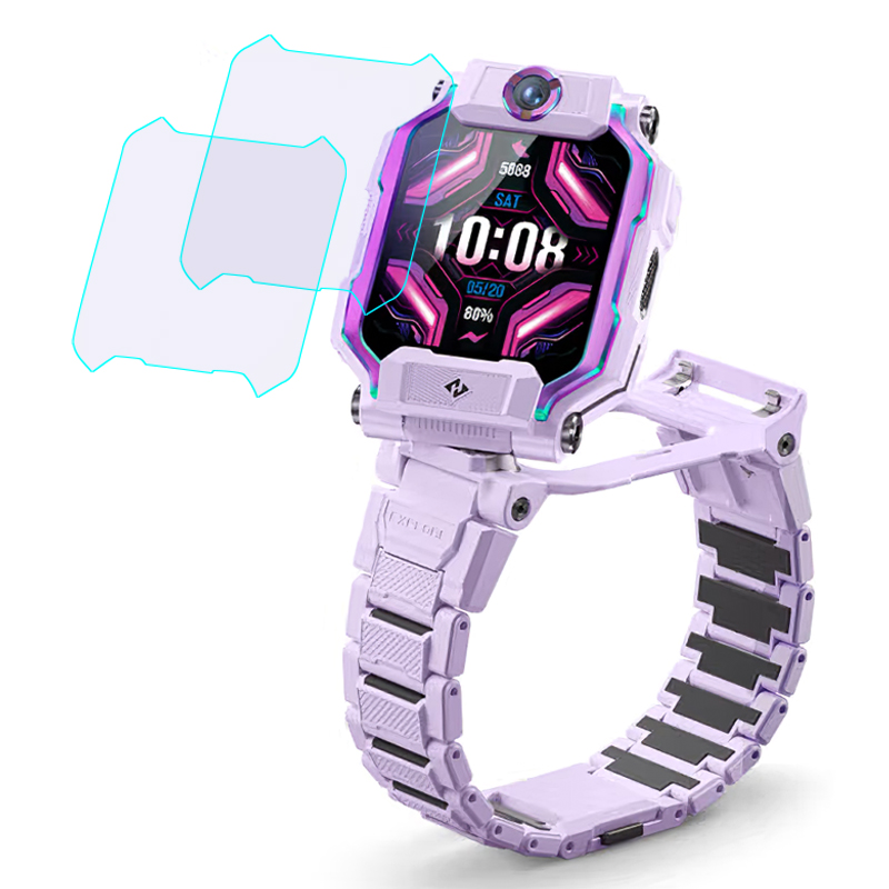 

2pcs / Setzen Sie Für Imoo Watch Phone Z9 Screen Protector 2.5d Arc Edge Temperierte Glasviolette Lichtfilm, Imoo Watch Phone Z9