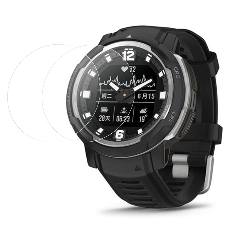 

2pcs / Pack Für Garmin Instinct Crossover TPU Uhrenbildschirmschutz Anti-kratzer-uhren-screenfilm, Garmin Instinct Crossover