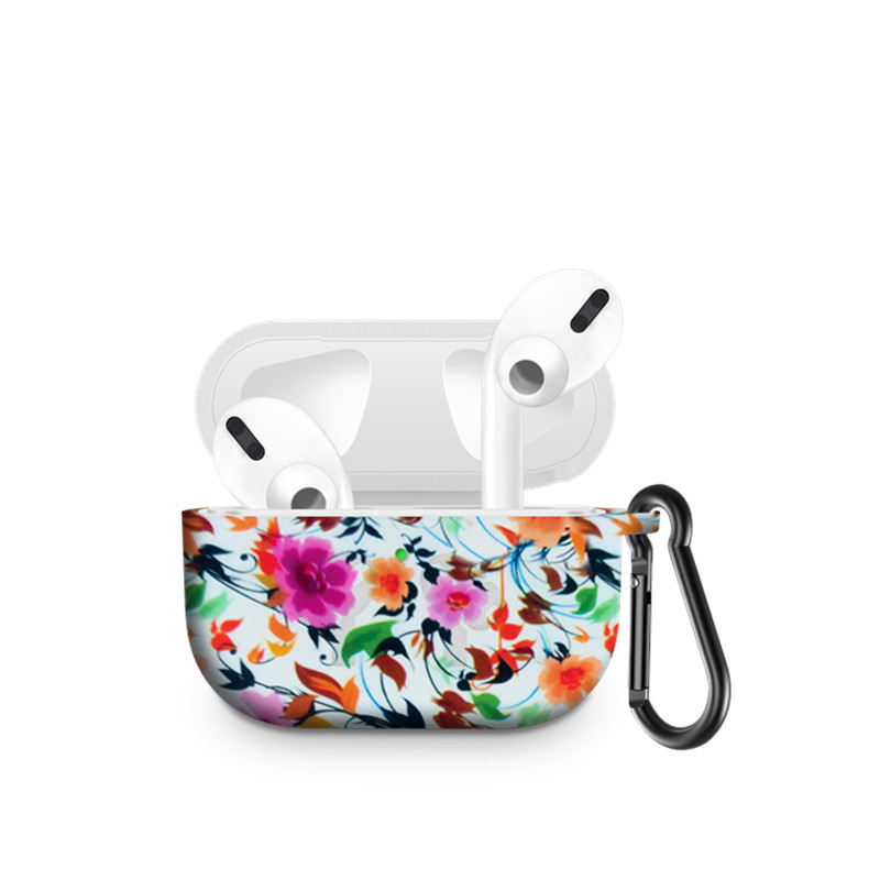 

Шаблон Печати Силиконовый Чехол Для AirPods Pro - Красочные Цветы, AirPods Pro