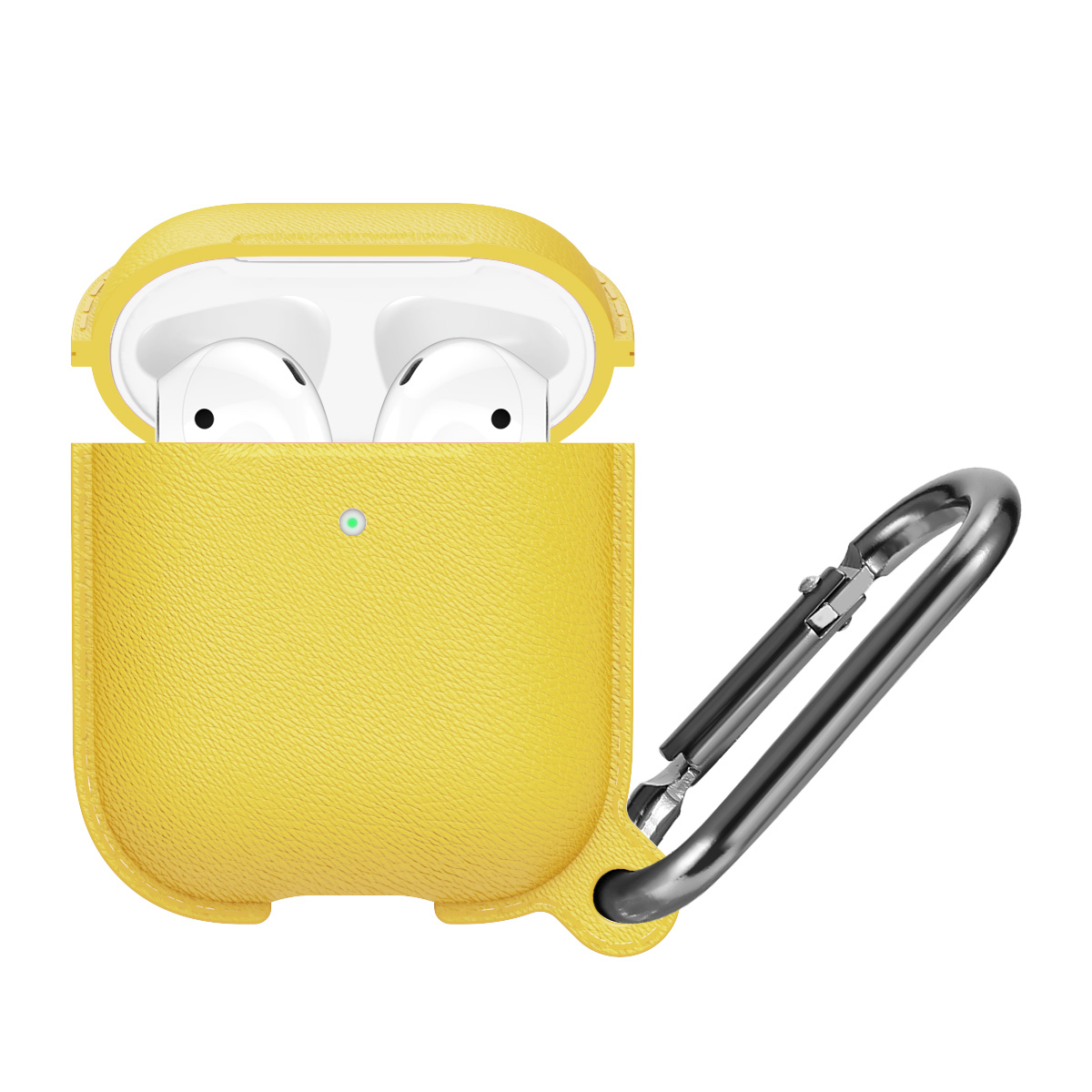 

Litchi Skin Silicone Case Для Apple Airpods С Зарядным Видом (2016) / (2019) / Apple Airpods С Беспроводным Зарядным Видом (2019) - Желтый, Apple AirPods with Charging Case (2016)