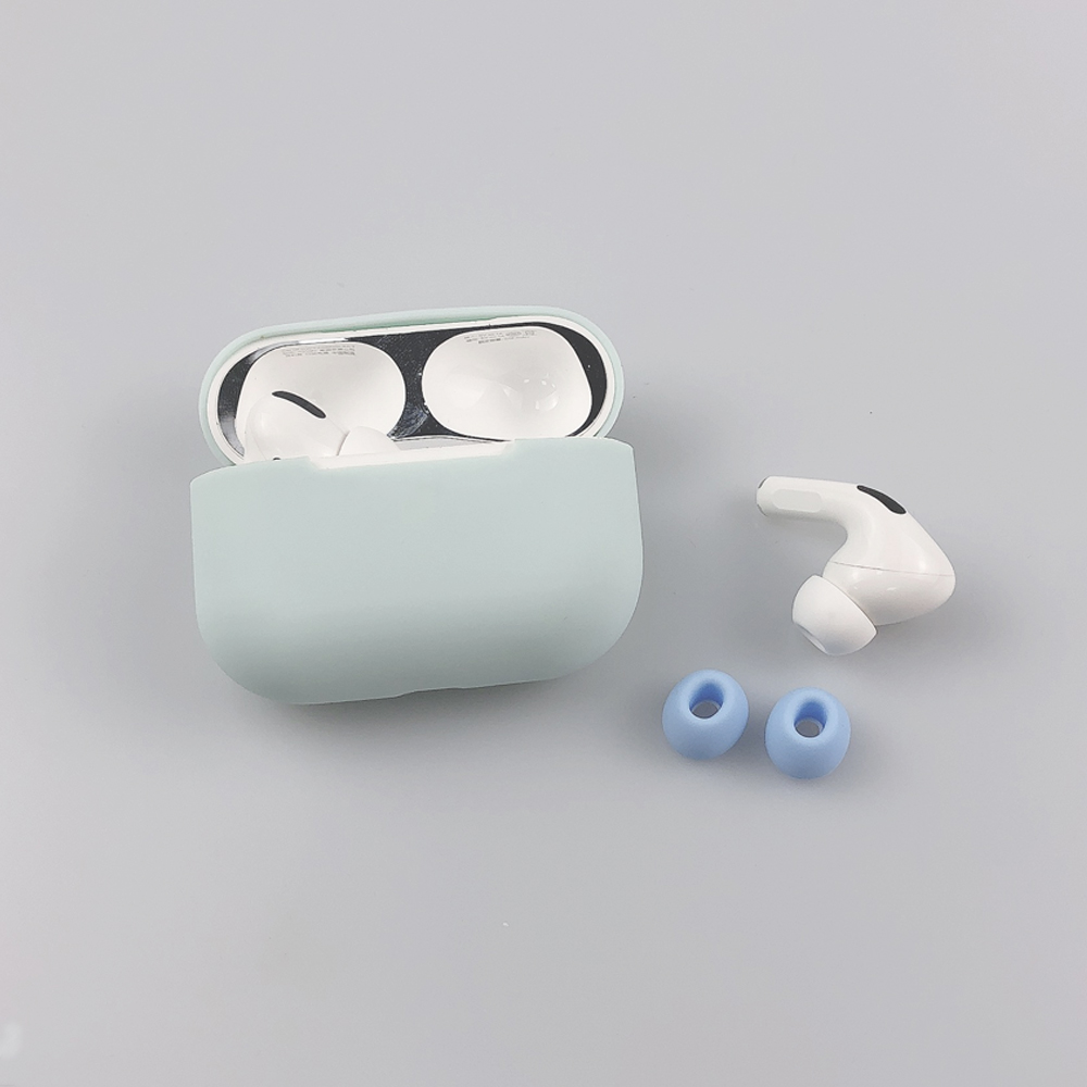

Silicone Protective Case + Ear Tips for Apple AirPods Pro - Light Green, AirPods Pro