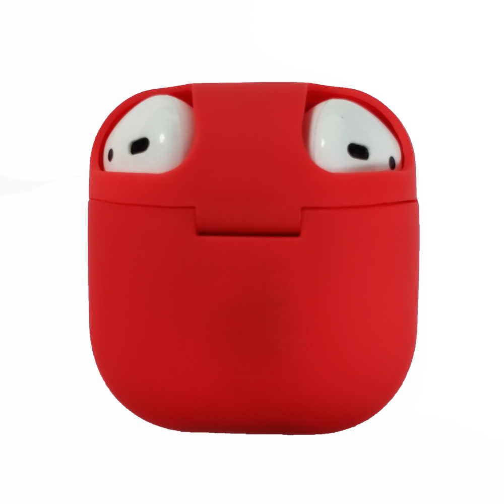 

Adhesive Quality PC Earphone Cover Protective Case for Apple AirPods with Wireless Charging Case (2019) / Apple AirPods with Charging Case (2019) / (2016) - Red, Apple AirPods with Wireless Charging Case (2019)