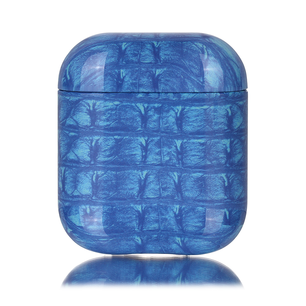 

Agate Pattern PC Protective Case for Apple AirPods with Wireless Charging Case (2019)/with Charging Case (2019)/(2016) - Blue, Apple AirPods with Wireless Charging Case (2019)