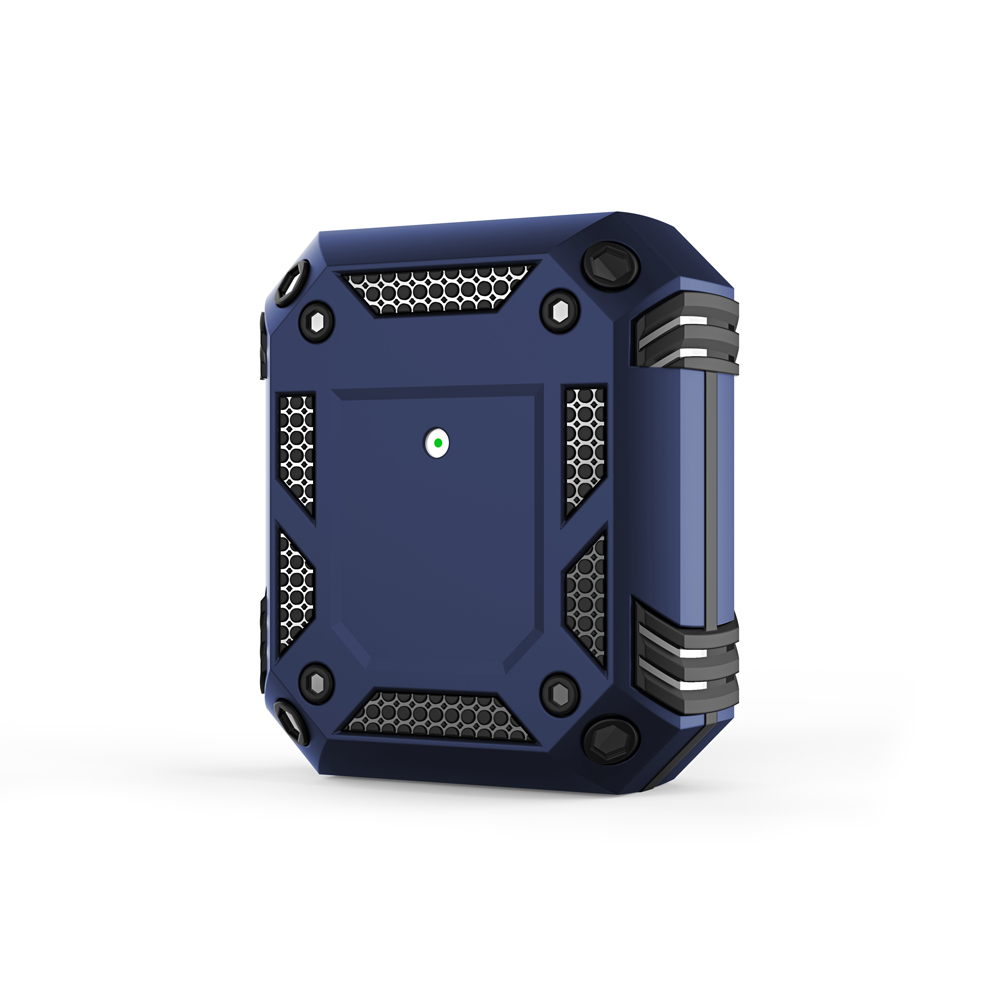 

TPU + PC Dual Layer Anti-Drop Cover Case for Apple AirPods with Charging Case (2016)/(2019)/Wireless Charging Case (2019) - Blue, Apple AirPods with Wireless Charging Case (2019)