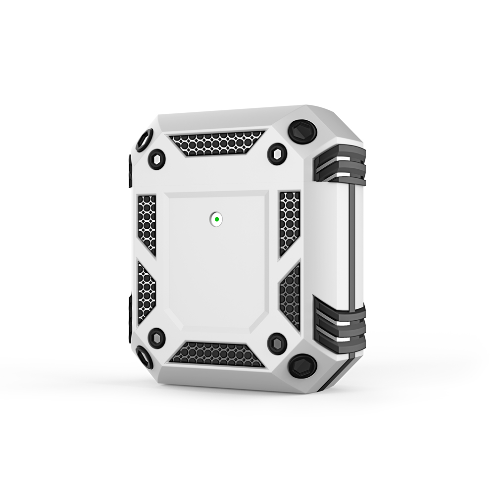

TPU + PC Dual Layer Anti-Drop Cover Case for Apple AirPods with Charging Case (2016)/(2019)/Wireless Charging Case (2019) - White, Apple AirPods with Wireless Charging Case (2019)