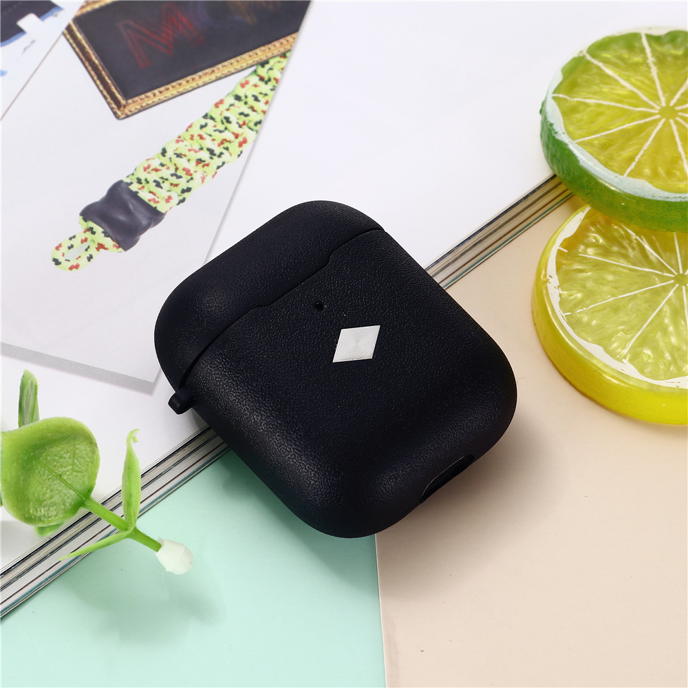 

Plain Skin TPU Shell with Buckle for AirPods - Black, Apple AirPods with Wireless Charging Case (2019)