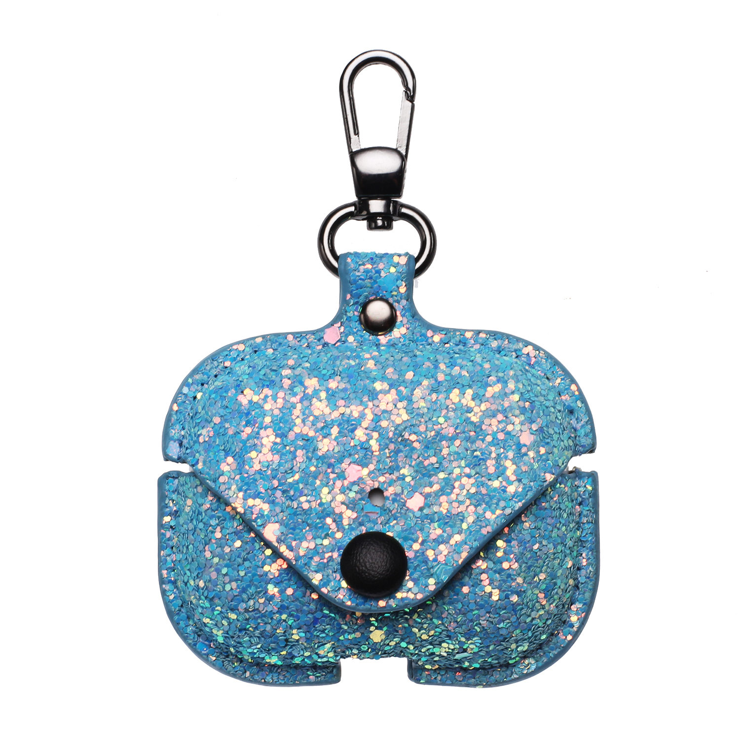 

Unique Glitter Sequins Leather Protector for Apple AirPods Pro - Blue, AirPods Pro