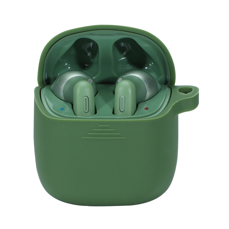 

Drahtlose Bluetooth-Ohrhörer-Silikon-Schutzhülle Für JBL 220 TWS - Schwarzgrün, Other Phone Models