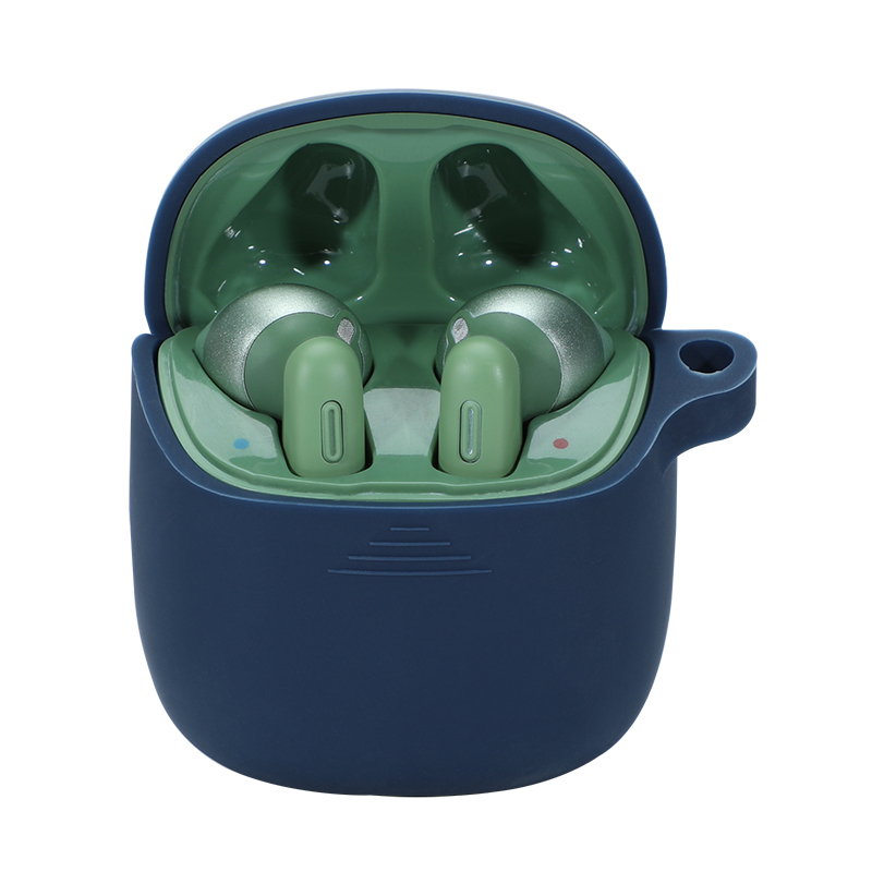

Drahtlose Bluetooth-Ohrhörer-Silikon-Schutzhülle Für JBL 220 TWS - Dunkelblau, Other Phone Models