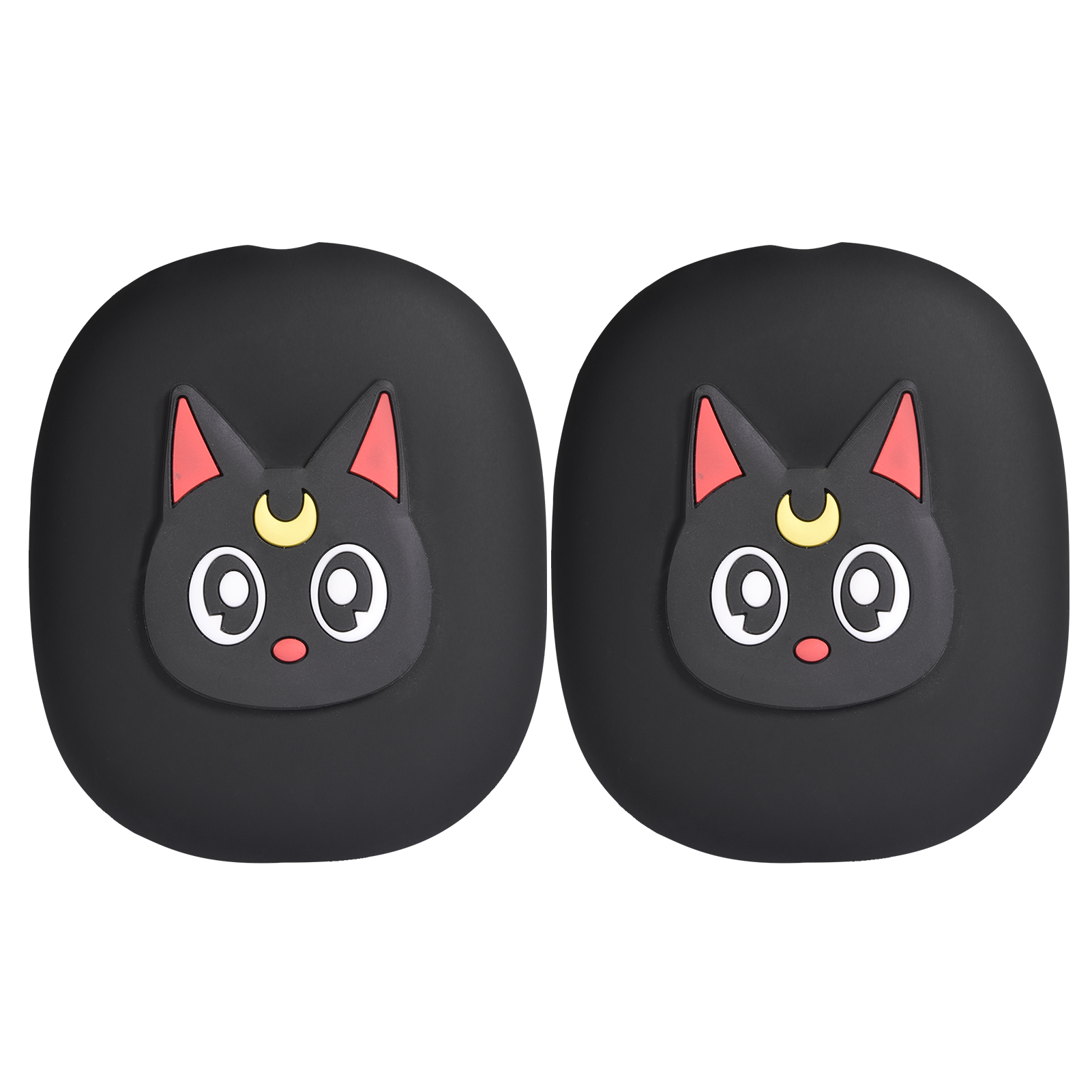 

Silicone Cartoon Earmuff Protective Cover for AirPods Max Bluetooth Headset - Black / Cat, AirPods Max