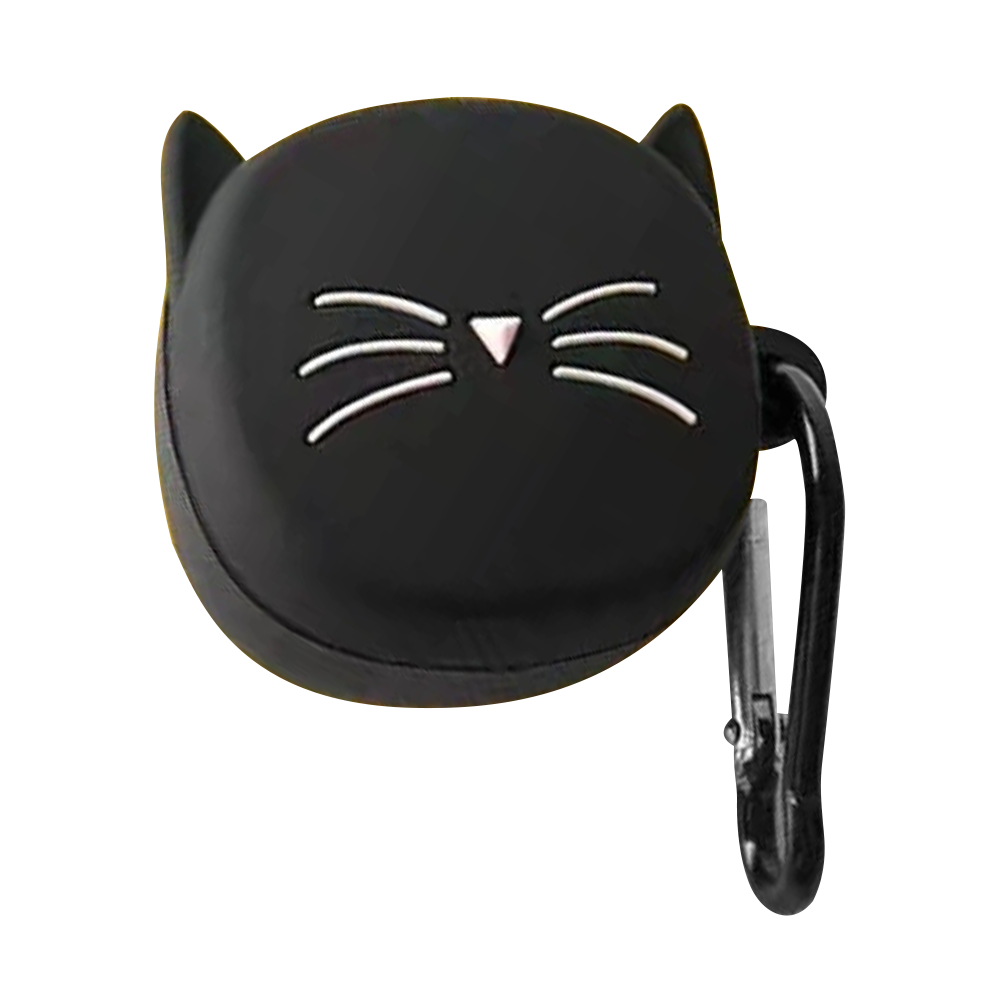 For Samsung Galaxy Buds Pro Bluetooth-compatible Earphone Silicone Cover Lovely Cartoon Sleeve - Black Cat