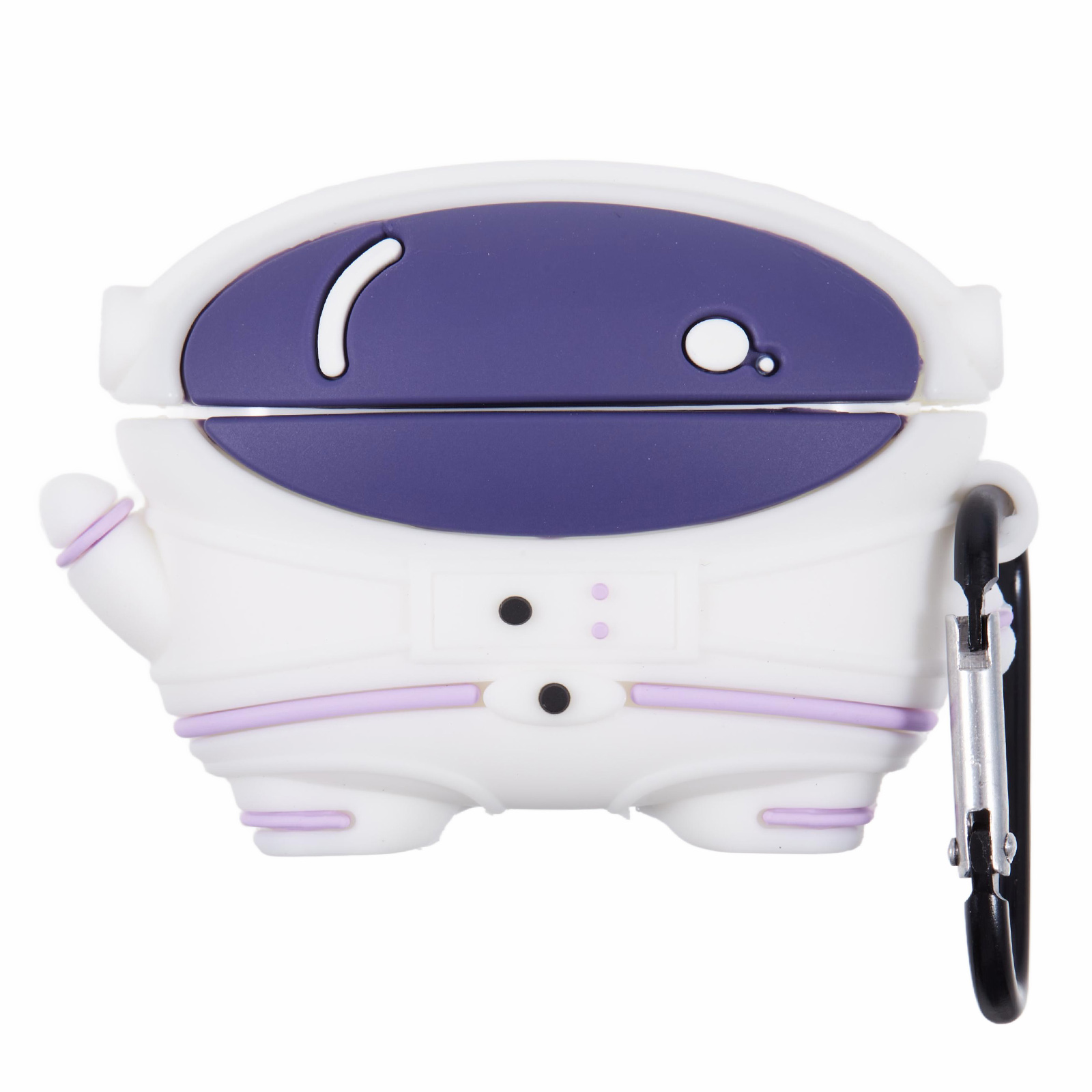 For Apple AirPods Pro Bluetooth-compatible Earphones Silicone Cover Astronaut Protective Case with Carabiner