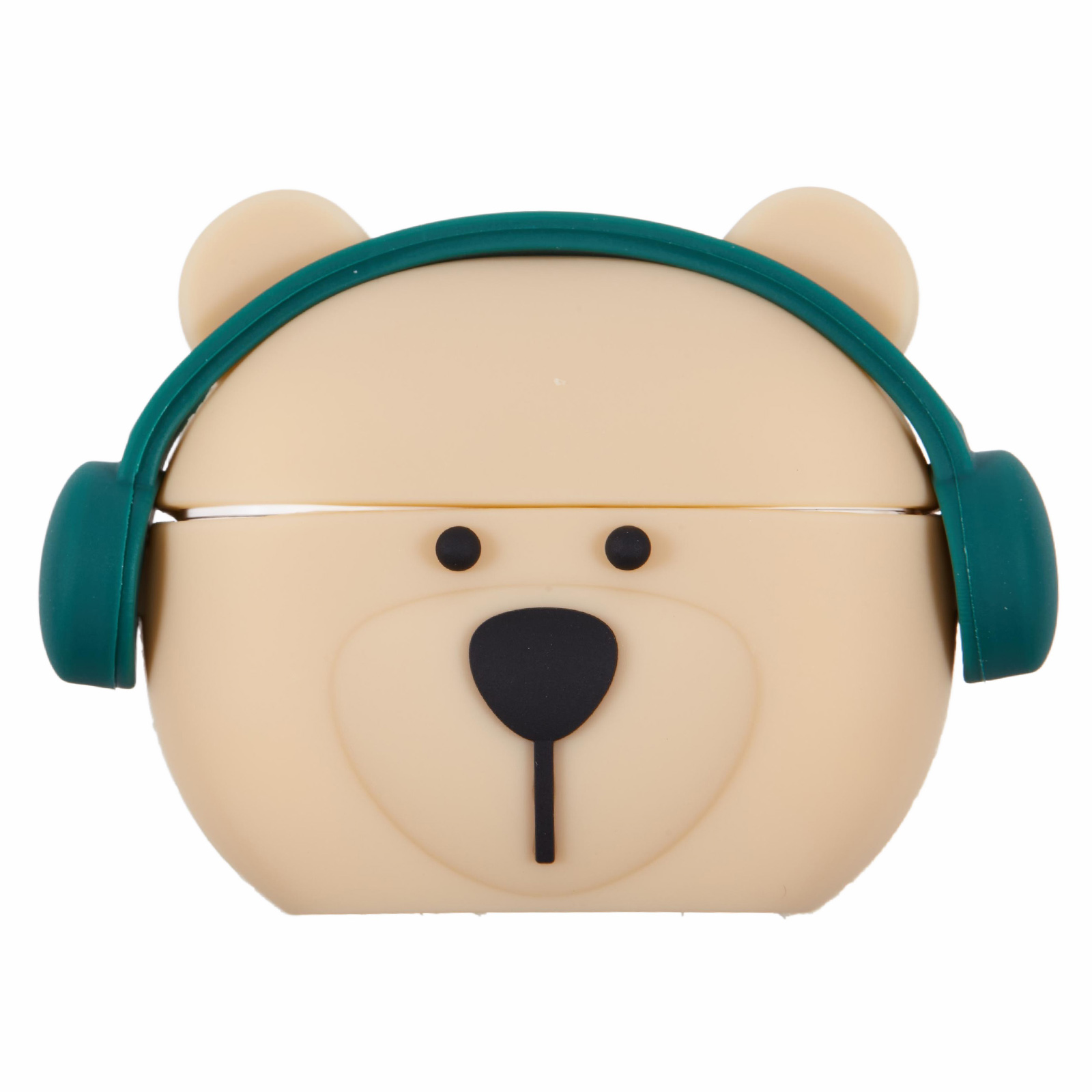 For Apple AirPods Pro Bluetooth-compatible Earphones Silicone Cover Headset Bear Protective Case with Carabiner