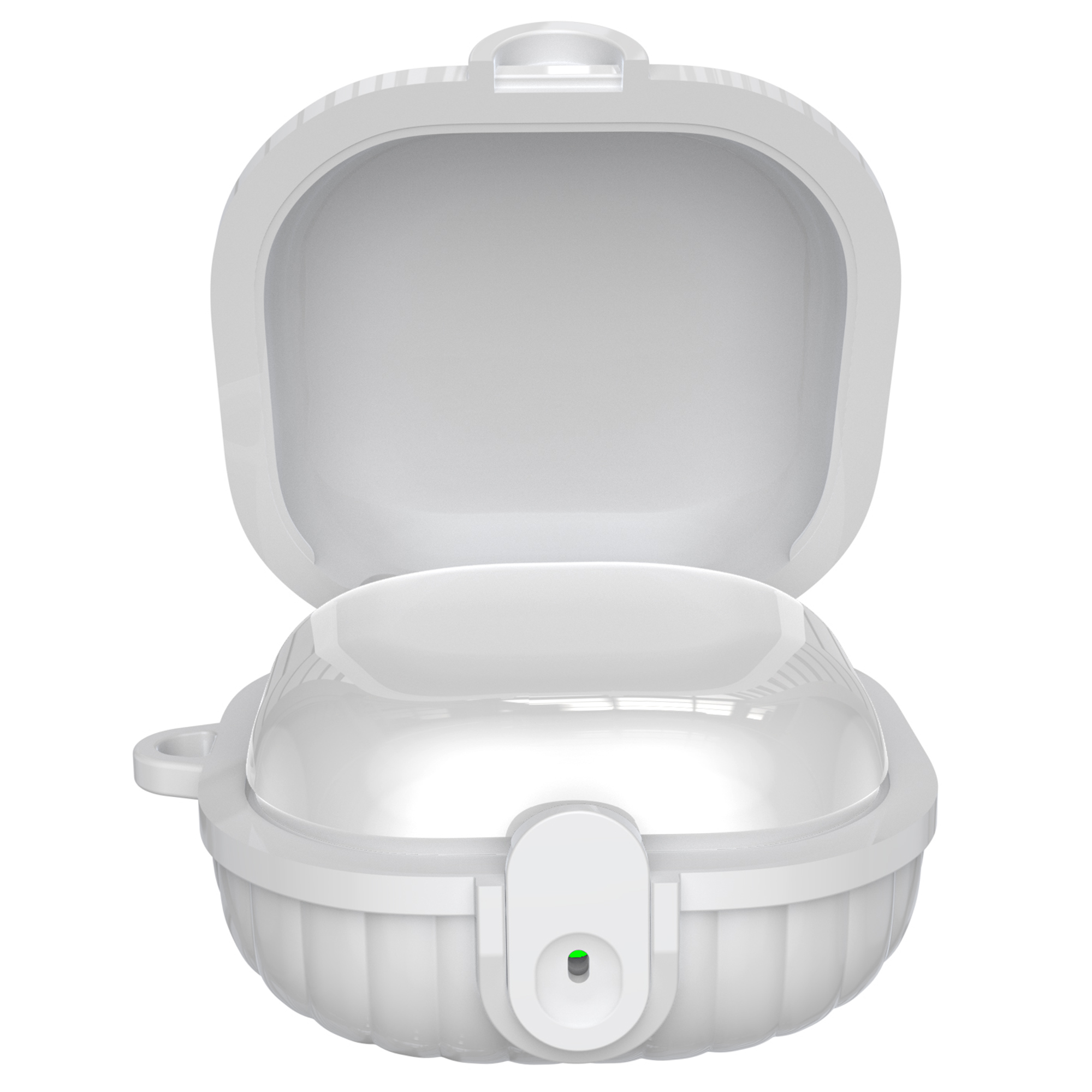 For Samsung Galaxy Buds2 Protective Case Anti-Drop Bluetooth-compatible Earphone Cover - White