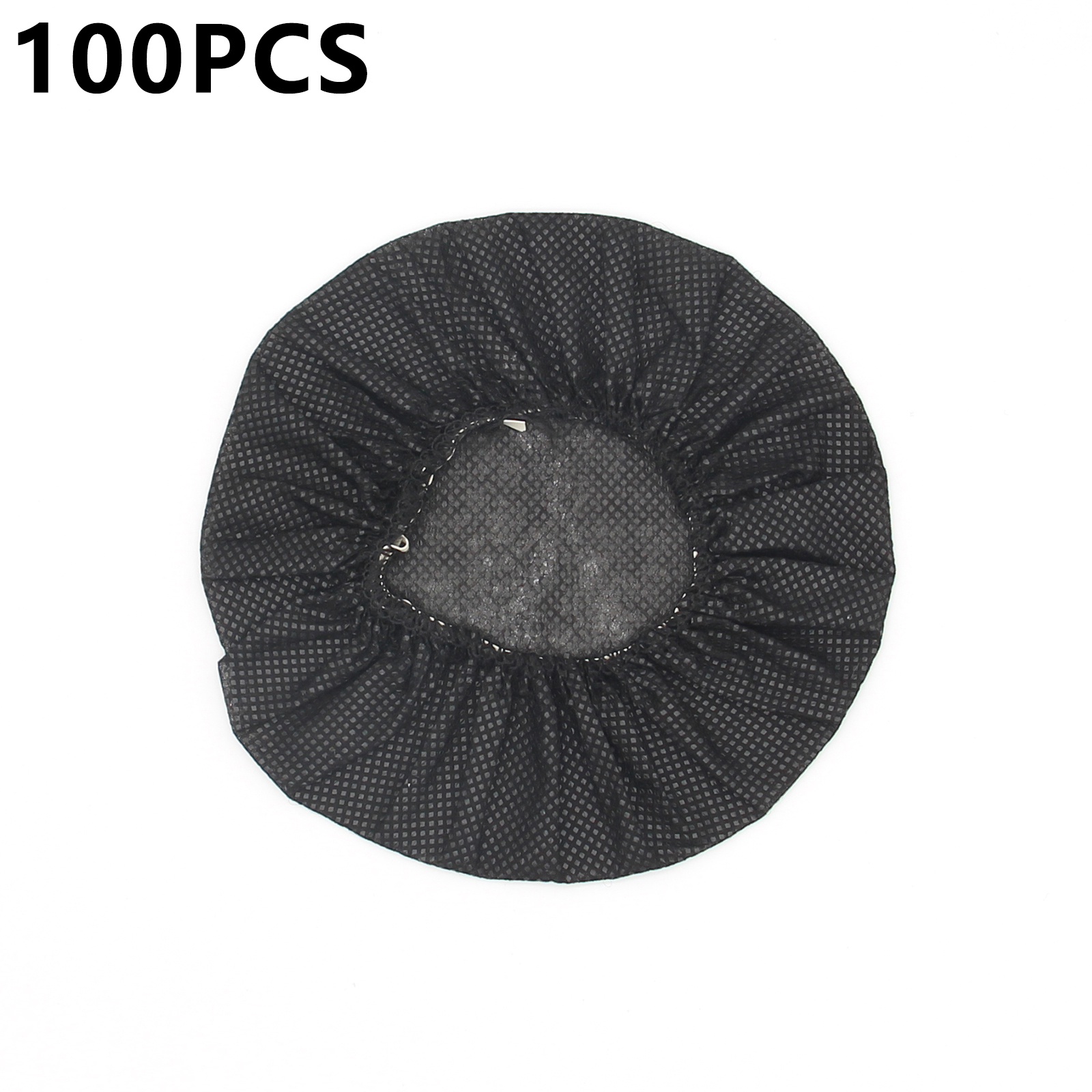 100Pcs 10-13cm Headphone Ear Covers Disposable Sanitary Non-Woven Earpad Covers - Black