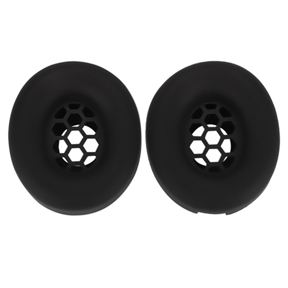 1 Pair Earpad Silicone Case for Beats Studio Pro Kim Kardashian Headphones Cushion Protective Cover - Black