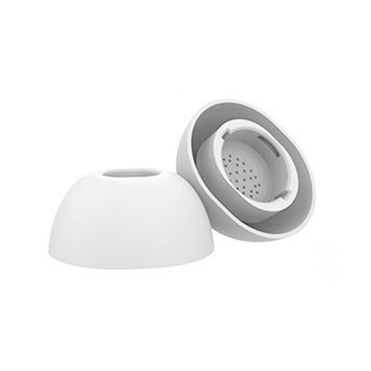 AHASTYLE WG173 1Pair L Silicone Eartips for Samsung Galaxy Buds3 Pro Bluetooth-compatible Earbuds Replacement Tips - White