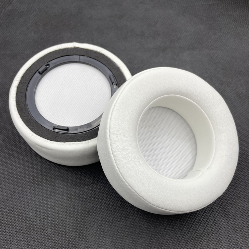 1 Pair For Corsair Virtuoso RGB Wireless SE Headphone Earpads Protein Leather Earmuff Cushions - White