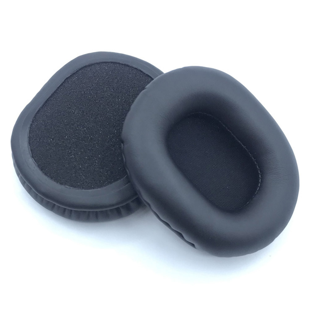 1 Pair Replacement Earpads for Edifier W800BT / W800X / W808BT Headphones PU Leather Cushions - Black