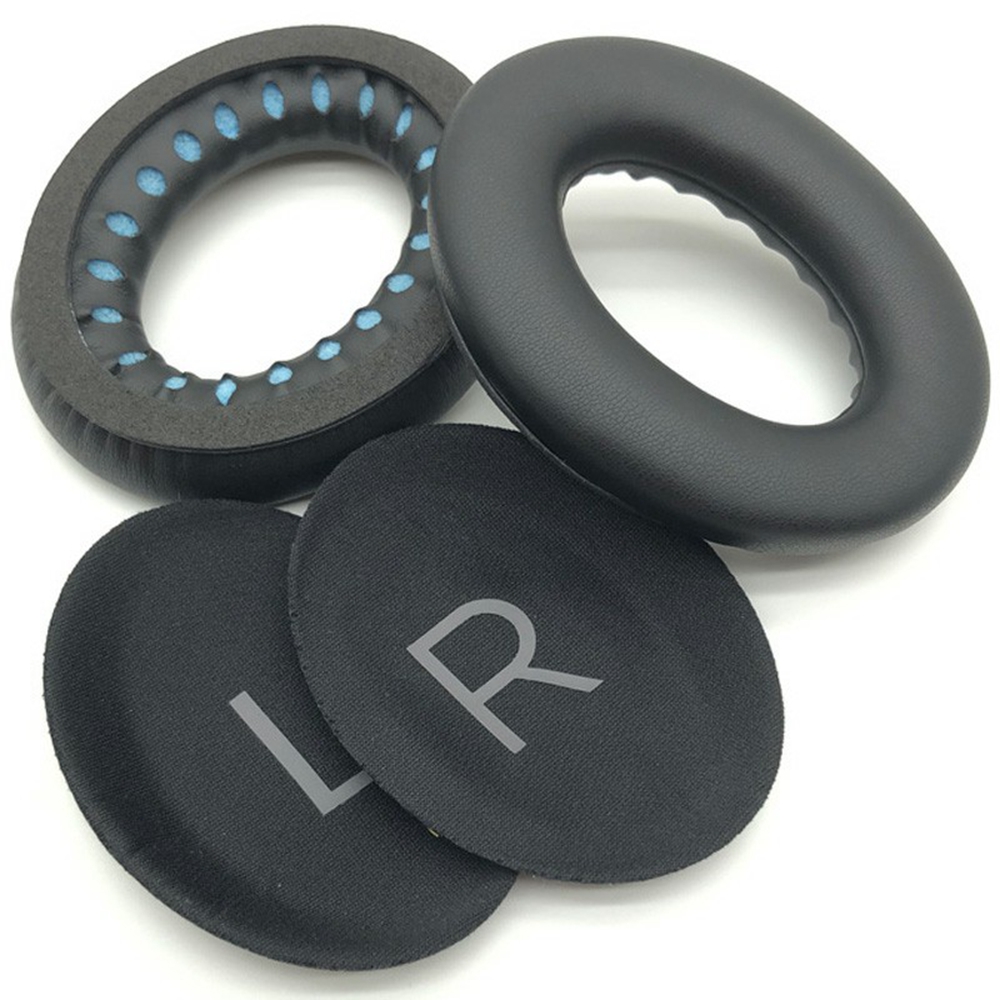1 Pair Headphones Earpads For Bose Quietcomfort 45 Replacement Ear Pads Cushions Comfortable Wear - Black