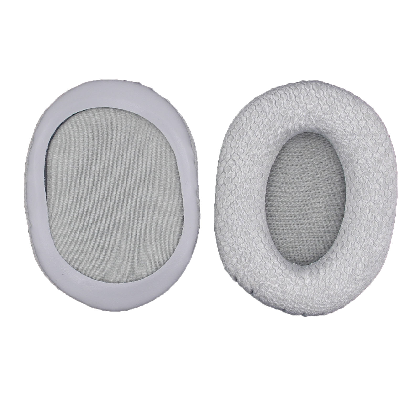 JZF-518 1Pair Replacement Earpads for Razer Barracuda X Headset Cushions - Grey  /  Mesh Fabric