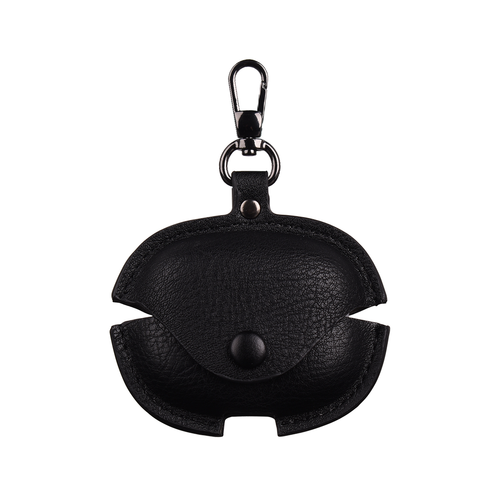 For Xiaomi Redmi Buds 6 Pro Earphone Case Business Leather + PC Protective Cover - Black