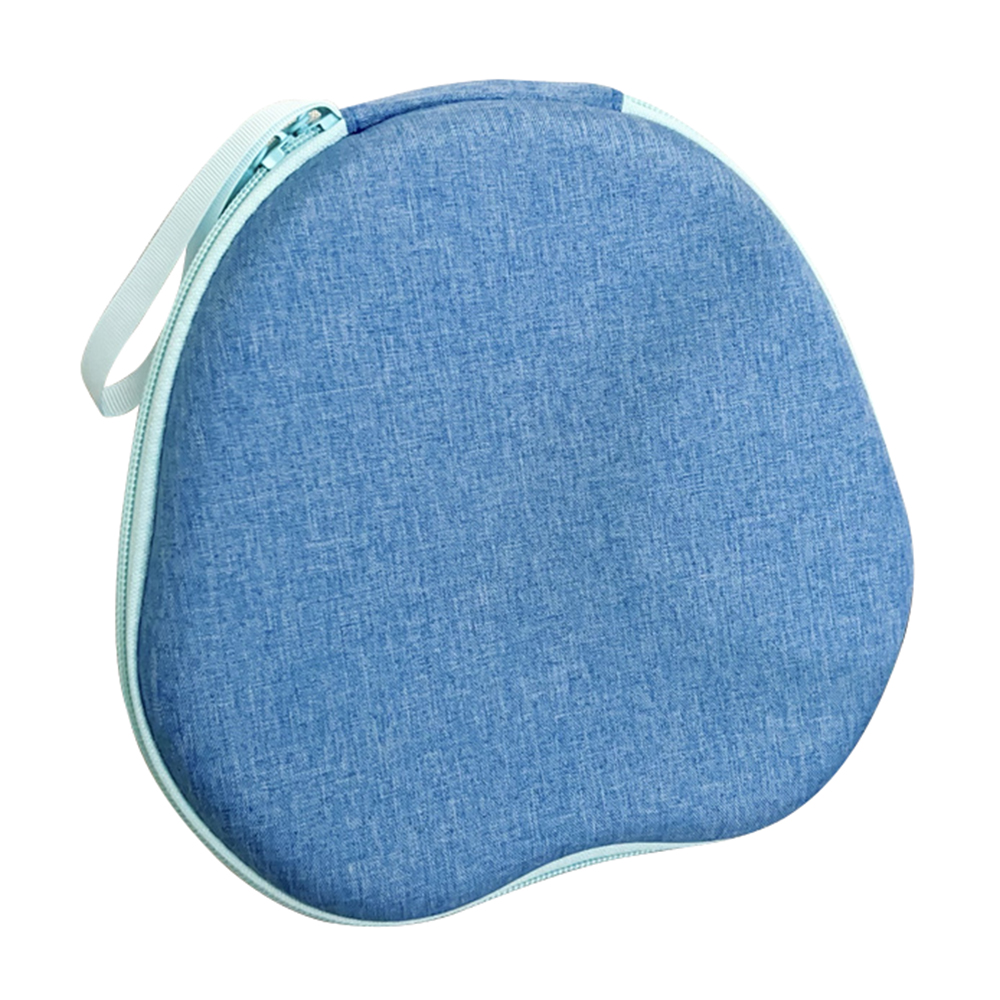 For Anker Soundcore Space One Headphone Case EVA Cartoon Storage Bag Over-Ear Headset Shockproof Protective Case - Blue