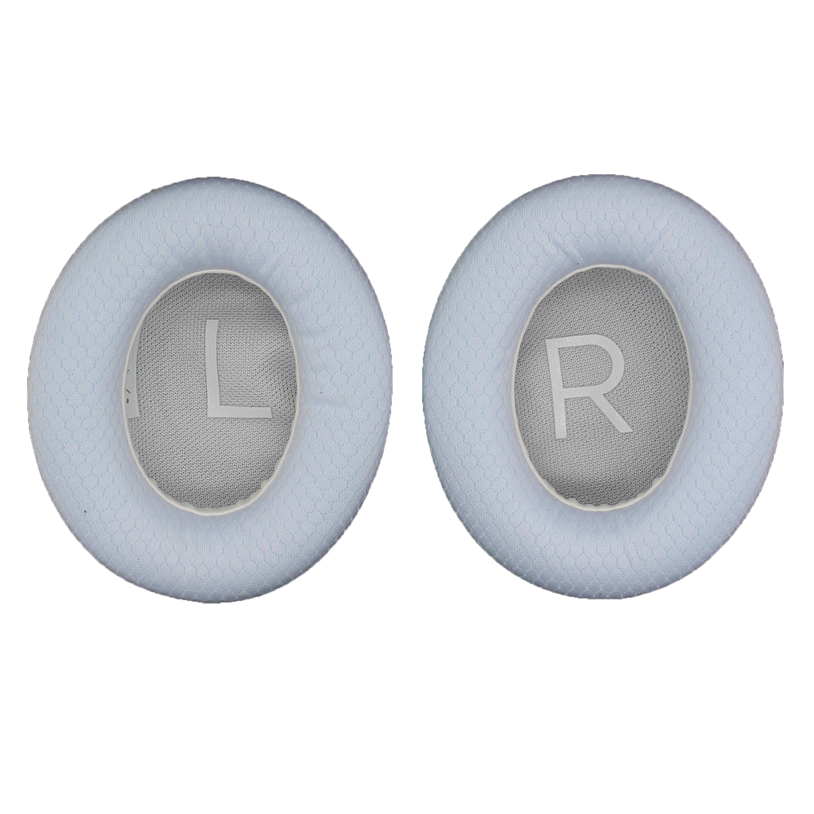 JZF-317 1Pair For Bose 700  /  NC700 Headset Earpads Foam Replacement Ear Cushions Mesh Fabric Protective Cover with Cotton Pads - White