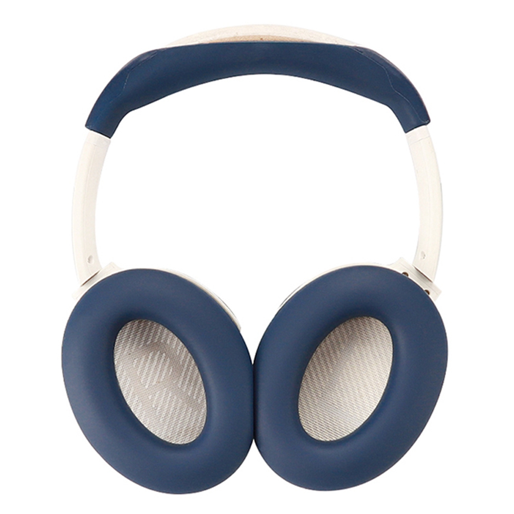 JZF-535 Headphones Protective Case For Bose QuietComfort 45  /  35  /  25  /  15 Silicone Cover Earcups Earphone Accessories - Dark Blue