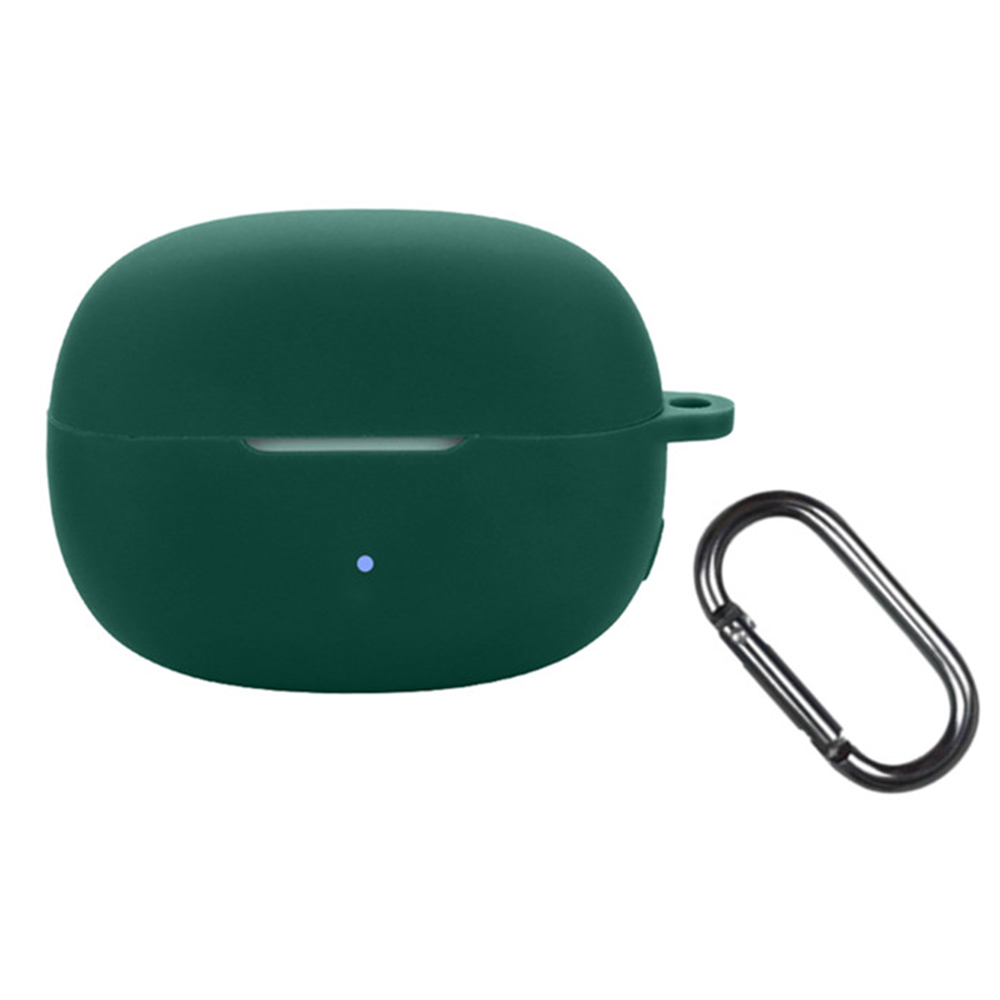 For Edifier Comfo Clip Q Silicone Case Wireless Earphones Protective Cover with Anti-Lost Buckle - Blackish Green