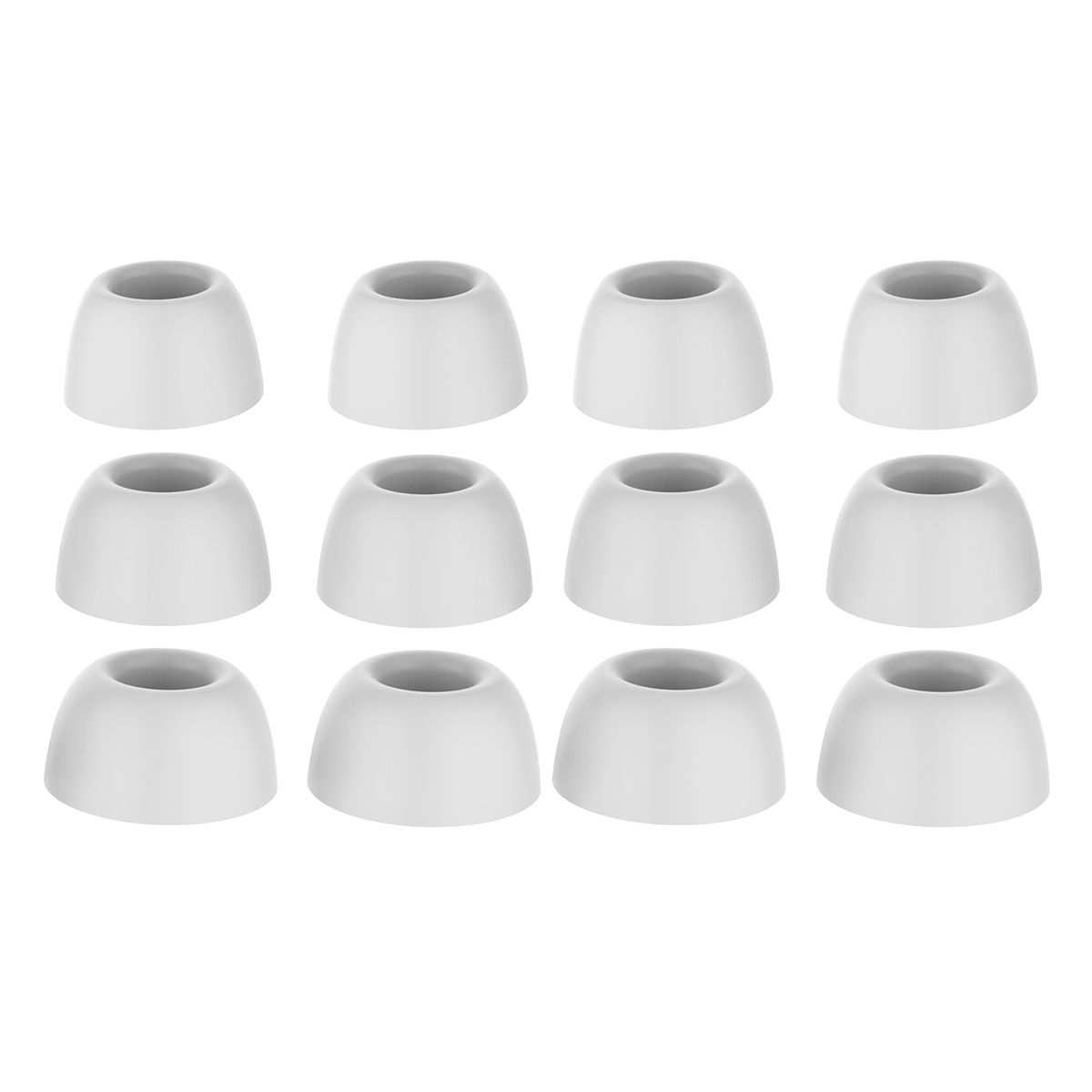AHASTYLE PT168-B2 6 Pairs For Samsung Galaxy Buds2 Pro Silicone Ear Tips Replacement Earphone Caps, Size: S + M + L - White