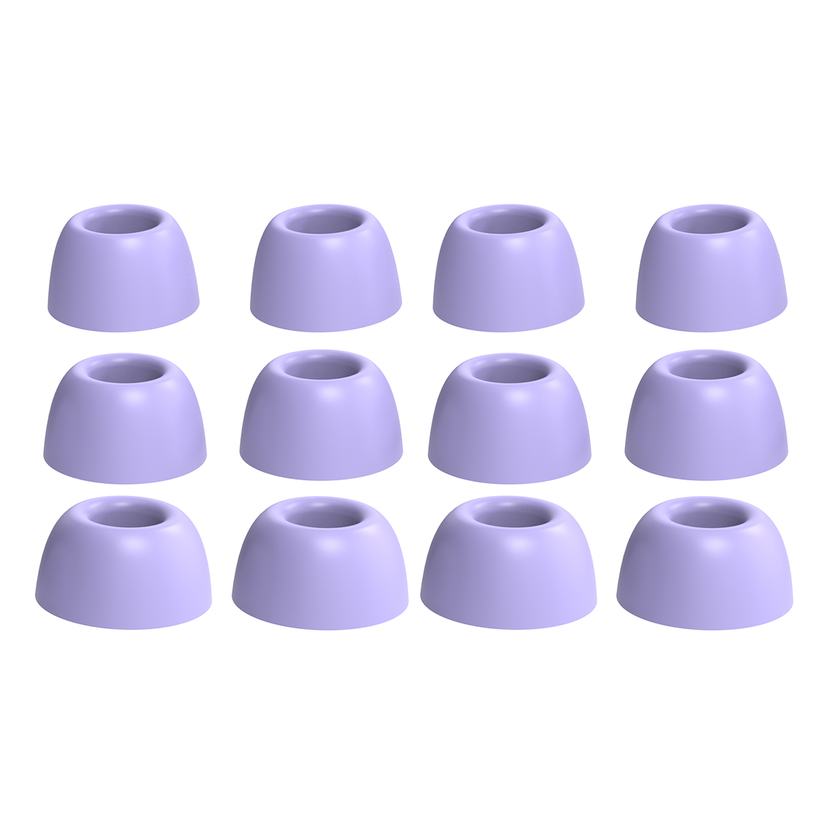 AHASTYLE PT168-B2 6 Pairs For Samsung Galaxy Buds2 Pro Silicone Ear Tips Replacement Earphone Caps, Size: S + M + L - Purple