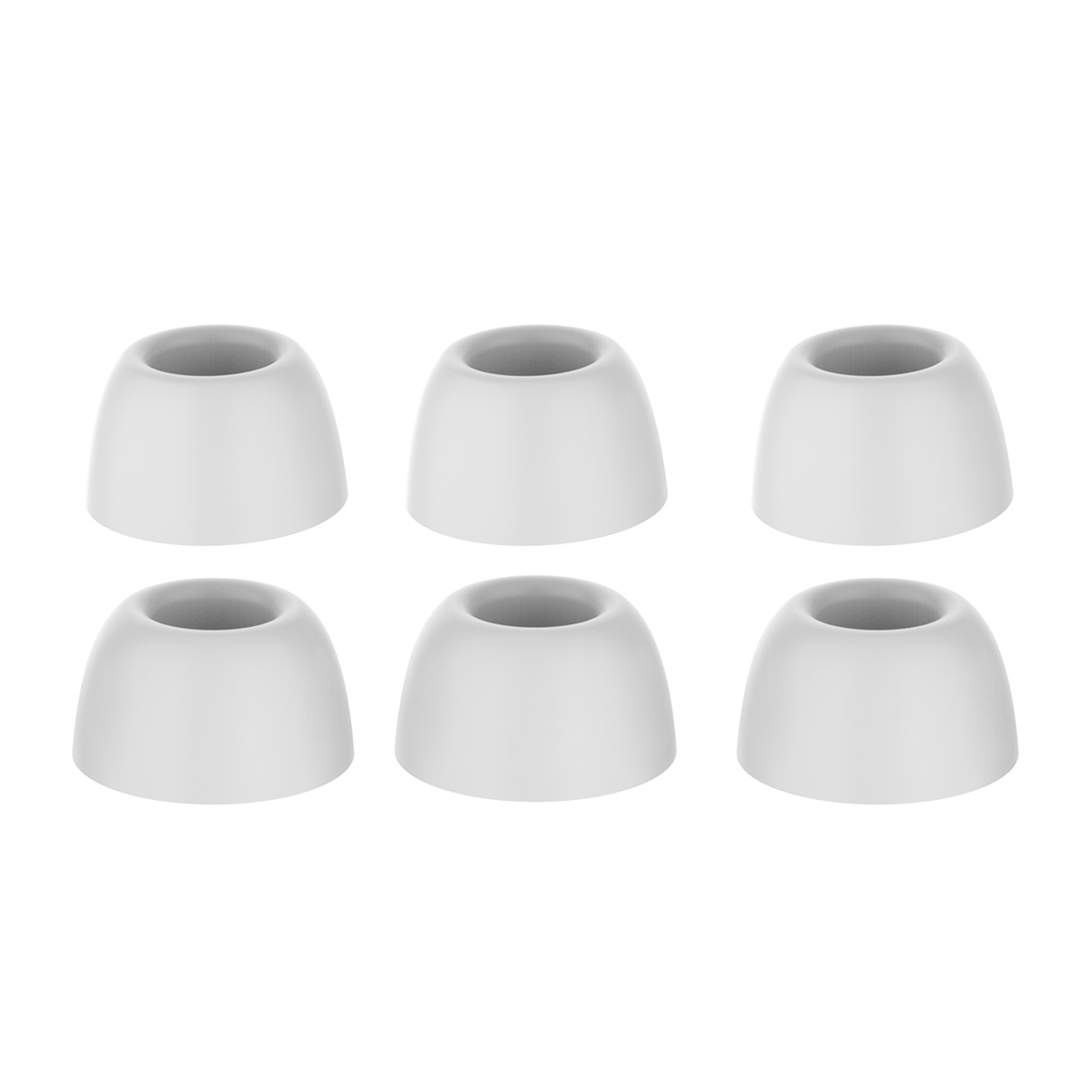 AHASTYLE PT168-B2 3 Pairs For Samsung Galaxy Buds2 Pro Silicone Ear Tips Replacement Earphone Caps, Size: S + M + L - White