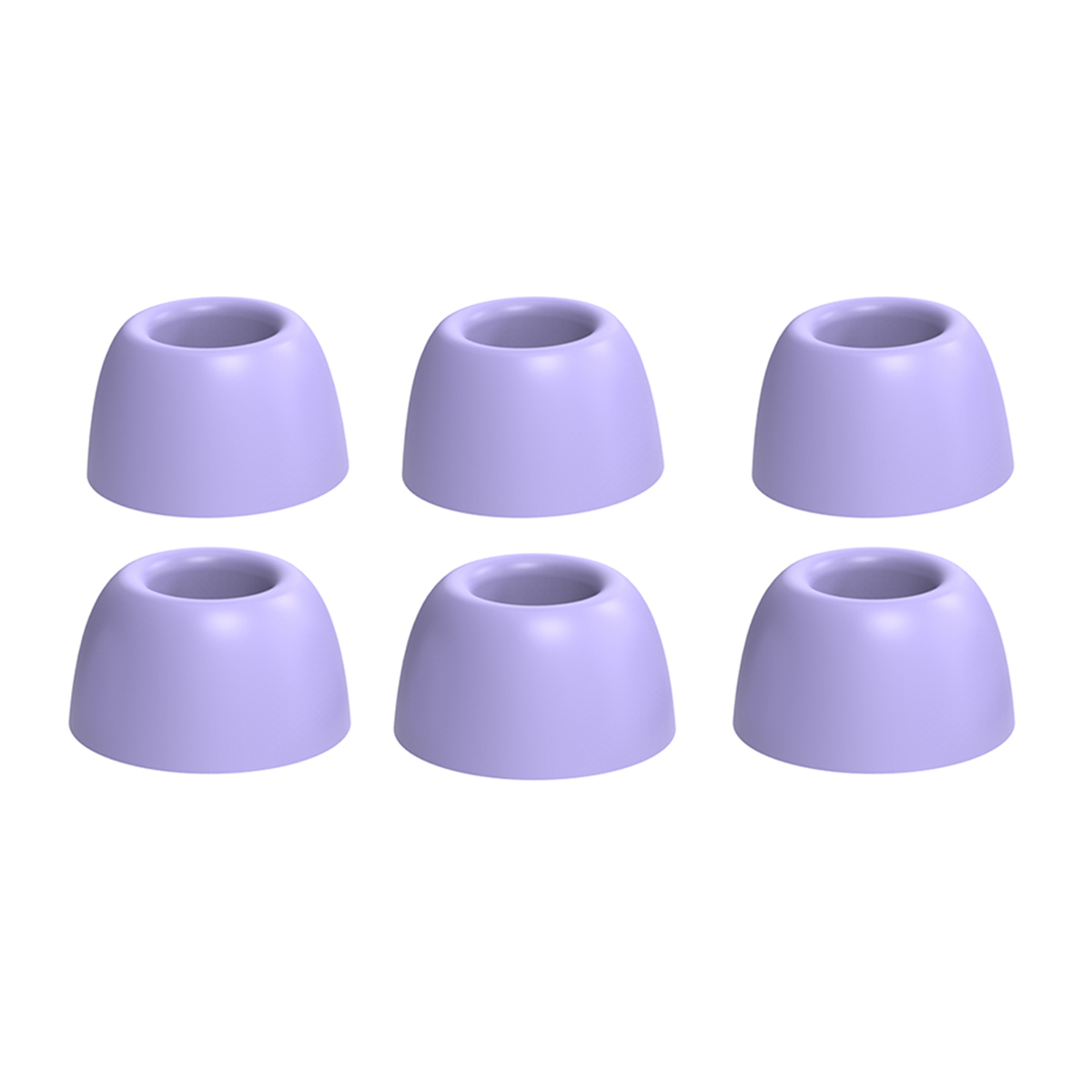 AHASTYLE PT168-B2 3 Pairs For Samsung Galaxy Buds2 Pro Silicone Ear Tips Replacement Earphone Caps, Size: S + M + L - Purple