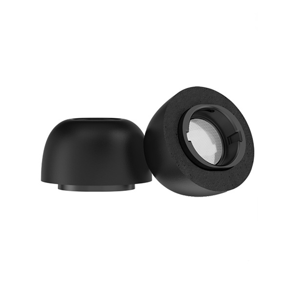 AHASTYLE WG168 3 Pairs For Samsung Galaxy Buds3 Pro Silicone Ear Tips Size L Bluetooth-Compatible Earbuds Caps - Black