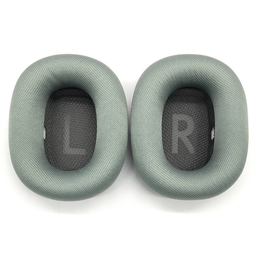 1 Pair for Apple AirPods Max Replacement Ear Pads Breathable Mesh Cloth Memory Foam Cushions - Green