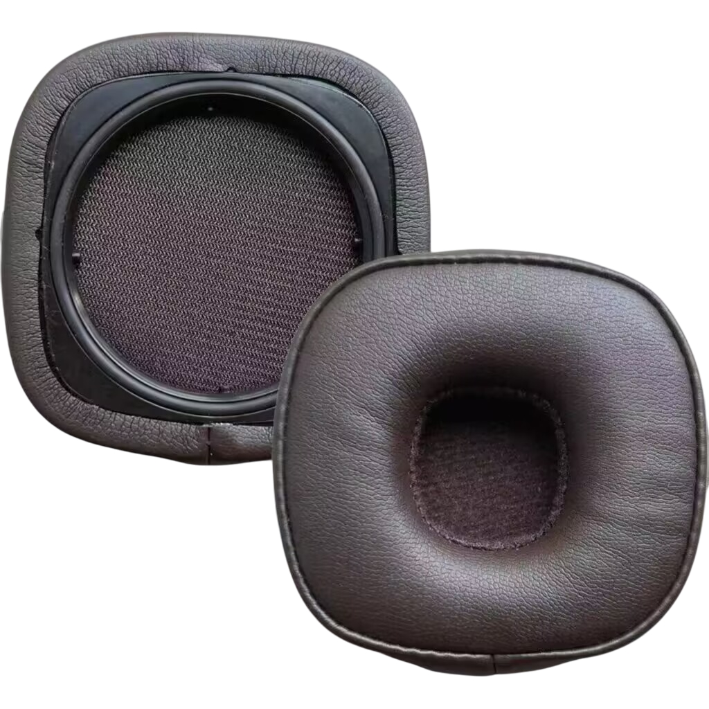 1 Pair For Marshall Major V Headphone Ear Pads Replacement Protein Leather Cushions - Brown
