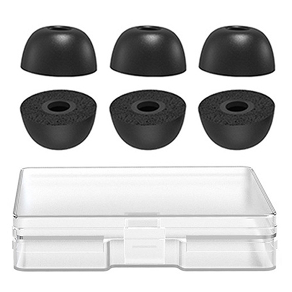 AHASTYLE WG36 3 Pairs Eartips For Samsung Galaxy Buds2 Pro Silicone Ear Covers Caps Cushion - Black / L