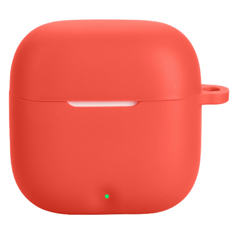 For Oppo Enco Air4 New Sound Edition Silicone Case Protective Cover with Anti-Lost Hanging Buckle - Red
