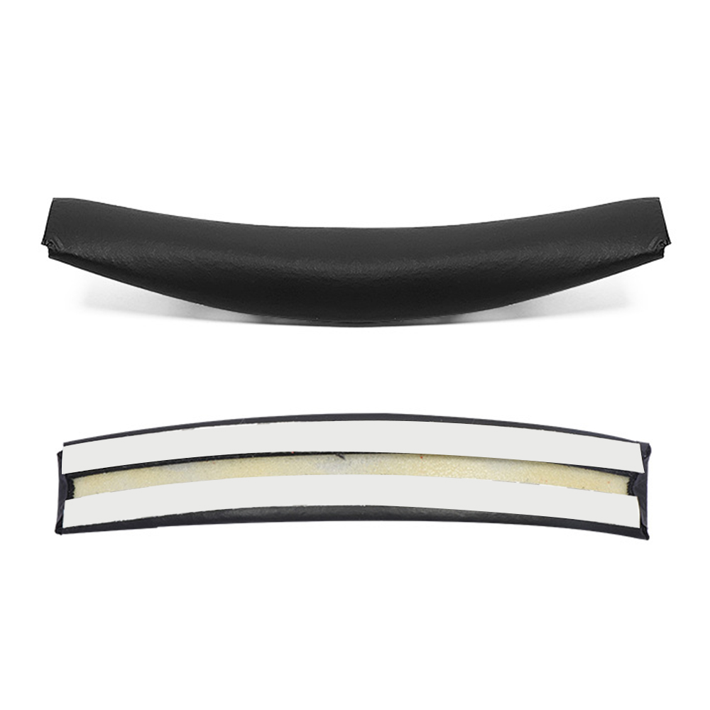 For JBL Tune 600BTNC Headphone Head Beam PU Leather Foam Headband Cushion Replacement Pad - Black