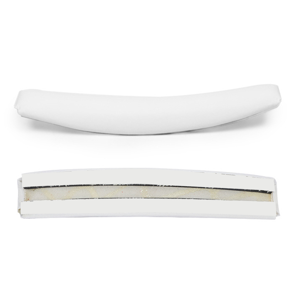 For JBL Tune 600BTNC Headphone Head Beam PU Leather Foam Headband Cushion Replacement Pad - White